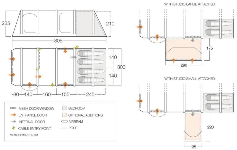 Vango Anantara IV Air TC 450XL Airbeam Tent 2023 - Image 2