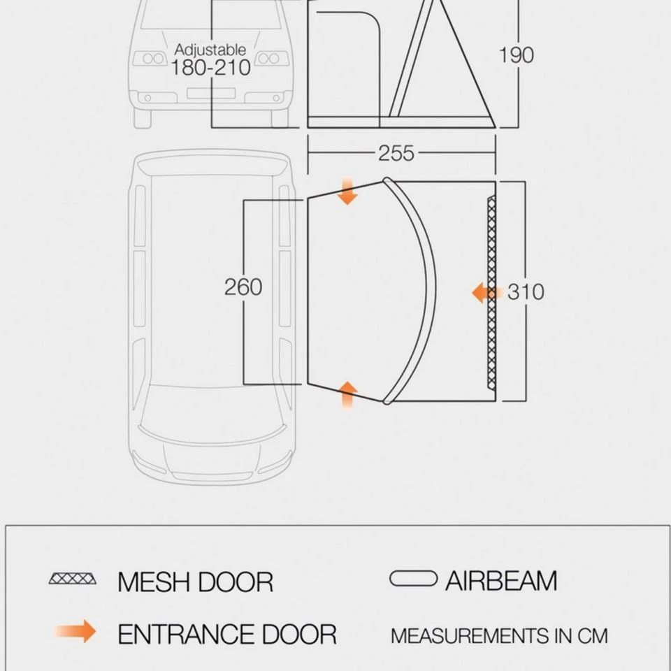 Vango Elwood Low Van Awning - Image 5
