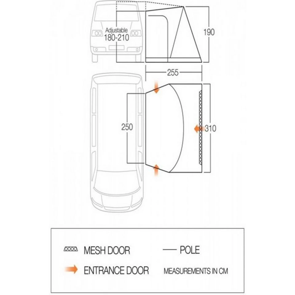 Vango Byron Low Campervan Awning - Image 2