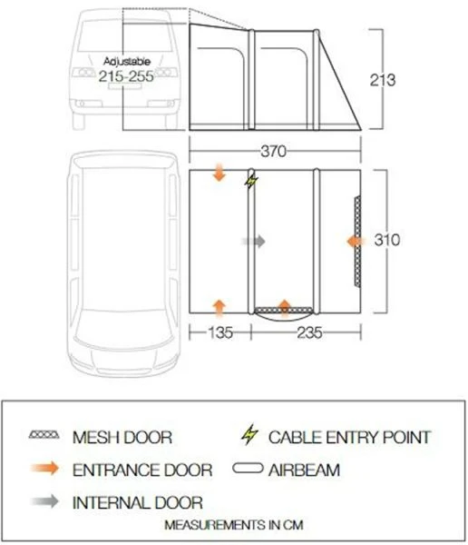 Vango Kela Pro Air Mid Awning 2023 - Image 2