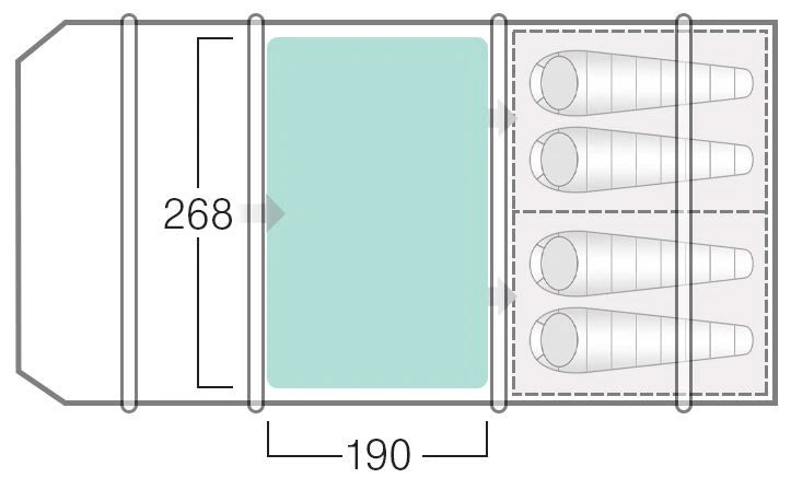 Vango Joro 450 Carpet - CP130 - Image 2