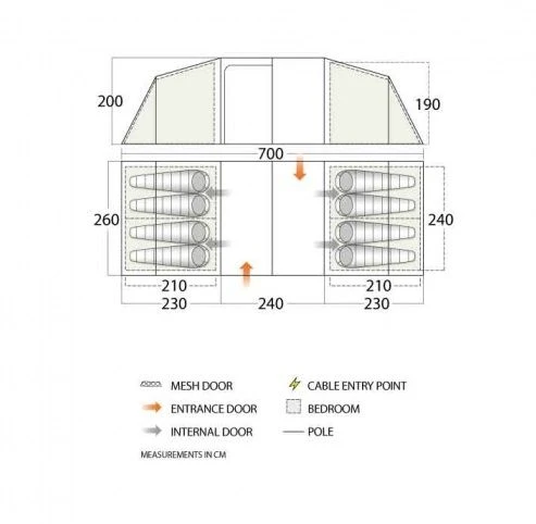 Vango Longleat II 800XL Tent 2022 - Image 2